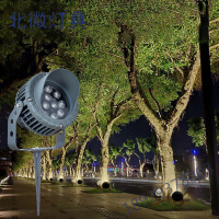 LED户外射灯庭院灯投光灯照树灯地插灯防水草坪花园工程绿化广告亮化七彩室外灯具