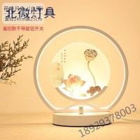 新中式台灯卧室床头灯ins少女创意复古台灯结婚陪嫁长明灯网红灯酒店民宿日式和风装饰