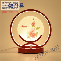 结婚台灯婚房床头灯卧室一对新娘陪嫁灯长明命灯红色结婚喜庆