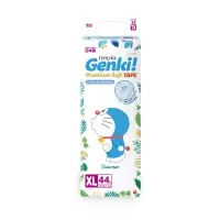 妮飘Nepia 哆啦A梦Genki进口婴儿纸尿裤XL码44片 超薄透气干爽宝宝尿不湿12-17kg