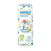 妮飘Nepia 哆啦A梦Genki进口婴儿内裤型拉拉裤XXL码26片 超薄干爽婴儿学步裤13-25kg