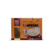 忠来牛奶加钙营养麦片568g*8