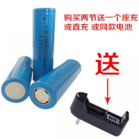超大容量USB迷你手携小风扇充电电池平头18650锂电池3.7V