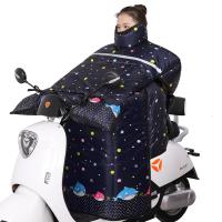 踏板电动车挡风罩挡风被冬季加绒加大加厚防水防寒护肩护腿保暖罩