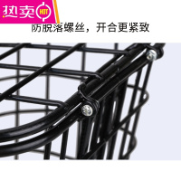 电动车车筐电瓶车车篮自行车框车篓菜篮子宠物篮加粗加大带盖通用