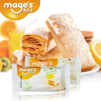 麦吉士mage's白巧克力涂层酥塔榛子味盒装92g松塔饼干零食千层酥