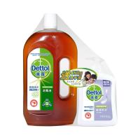 Dettol 滴露家用杀灭螨虫儿童衣物家居除螨消毒液1.2L送植物呵护洗手液450g