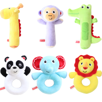 猴子毛绒玩具 安抚手抓棒婴幼儿BB棒 宝宝捏捏叫卡通手抓发声玩偶0-1-2岁儿童礼物F1039