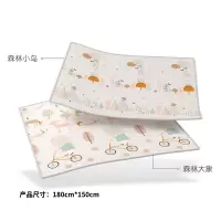 宝宝爬行垫加厚无味婴儿客厅游戏地垫家用垫子儿童爬爬垫 森林大象+森林小鸟[双面图案+包边] 180*253*2cm