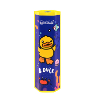 B.DUCK六角笔盒BD191258C宝蓝文具盒指南针潜水鸭系列中小学生大容量笔袋