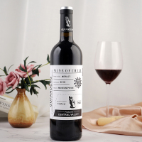 [智利进口]MERLOT巨石像干红葡萄酒红酒14.5度750ml