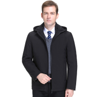 免费试穿 2020新款棉衣轻薄棉服春装可卸帽短款棉袄厚中年男士夹克季外套轻薄羽绒棉服专柜正品官方旗舰店