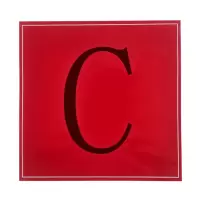 中电鼎润 Red250 250mm*250mm 标签标牌 (计价单位:张) 红色