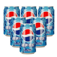 碳酸饮料百事可乐荣誉出品百事可乐330ml听装六联包 (新老包装、纸箱/塑包随机发货)