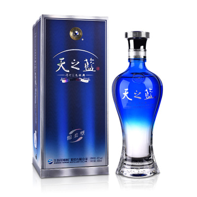 洋河(YangHe) 蓝色经典 天之蓝 42度 480ml 单瓶装 浓香型白酒 口感绵柔