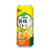 葡口果粒黄桃汁饮料490ml