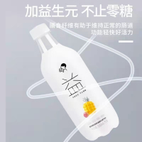 喜茶菠萝百香果乳酸菌味无糖气泡水500mL