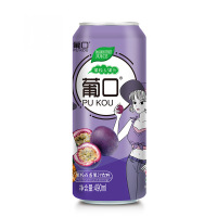 葡口果粒百香果汁饮料490ML