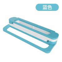 2个装[一变四]蓝色|浴室拖鞋架卫生间置物架免打孔墙壁挂式门后式神器折叠厕所收纳架