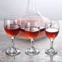 玻璃红酒杯葡萄酒杯加厚小号高脚杯二两白酒杯家用玻璃高脚杯套装
