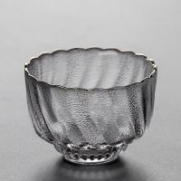 款式十[描金款]95ml|耐热锤纹玻璃品茗杯单杯功夫茶具主人杯手工茶杯杯子茶碗杯子家用