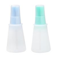 北欧蓝+北欧绿|耐高温硅胶油刷带瓶 厨房烙饼油刷子烧烤刷子不掉毛食用毛刷家用