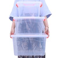[破损包赔]透明收纳箱塑料特大号小号收纳盒加厚衣服玩具收纳筐