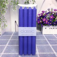 紫色直杆2.2*25厘米(4支装)|经典欧式蜡烛 无烟无味长杆蜡烛 浪漫婚庆西餐 杆蜡