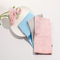 10条装（锁边） 30*40【cm】|高档擦玻璃布擦镜子不掉毛餐厅厨房清洁布擦桌布擦酒杯擦屏幕无痕