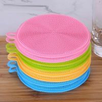 洗碗刷[6个装]颜色随机|厨房刷碗硅胶洗碗布纯硅胶洗碗刷抹布多功能不沾油神器冼完锅家用