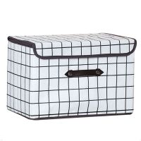 家用大号有盖可折叠布艺衣服储物箱子学生书本玩具衣物整理收纳箱