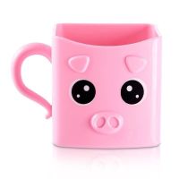 粉色|漱口杯儿童卡通可爱宝宝创意洗漱杯防摔小猪男女孩牙缸杯子刷牙杯