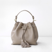 VUNIQSON品牌单肩斜挎包百搭时尚牛皮包包女新款手提水桶包(保养1-5天发货)