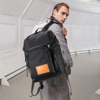 VUNIQSON品牌双肩背包男大容量电脑包休闲旅行包男士书包时尚男包 黑色(保养1-5天发货)