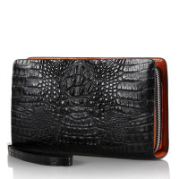 VUNIQSON品牌新款泰国进口鳄鱼皮手包男包商务休闲大容量男士钱包（保养1-5天发货）