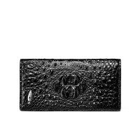 VUNIQSON品牌新款鳄鱼皮手包男进口鳄鱼皮手拿包无拼接长款钱包(保养1-5天发货)