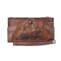 VUNIQSON品牌钱包男士长款男手工钱夹羊皮个性手包男士皮夹子(保养1-5天发货)