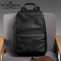 VUNIQSON品牌双肩背包男时尚旅行包男士包商务休闲牛皮大容量电脑包(保养1-5天发货)