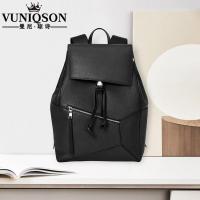 VUNIQSON品牌头层牛皮双肩背包男式女士大容量书包(保养1-5天发货)