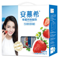 伊利安慕希希腊风味酸奶（草莓味）205g*12