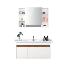 大自然饰万家现代简约实木浴室柜组合洗脸盆洗面盆洗手盆柜洗漱台