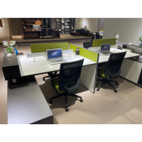 东业办公家具 高屏四人职员桌 DY-YH404