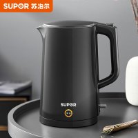 苏泊尔(SUPOR)电水壶电热水壶烧水壶开水壶煮水壶热水壶1.7L双层防烫304不锈钢内胆SW-17S15A