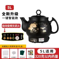 南风北巷全自动煎药壶中药电煎壶家用熬药罐陶瓷煮药煲养生机插电中医砂锅_ 5L黑瓷不粘全自动鸣音升级一键智能