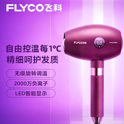飞科(FLYCO)电吹风机家用大功率冷热风发型师吹风筒