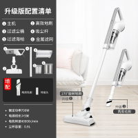 奥克斯吸尘器家用小型手持式大吸力功率除螨机低噪音强力车载_升级配置白色(Qrp)