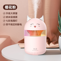 妖怪加湿器小型办公室桌面家用空气喷雾补水夜灯可爱少女生日礼物婴儿香薰精油大雾_萌宠加湿器小恶魔粉色(M7E)