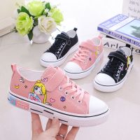 秋季新款女童帆布鞋韩版女童休闲鞋学生板鞋低帮球鞋软底女孩鞋子