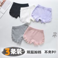 纯棉女童安全裤防走光夏季薄款儿童打底短裤女宝宝中大童蕾丝内裤