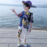 童装男童夏装套装2020新款儿童小男孩衣服夏天韩版短袖两件套帅气